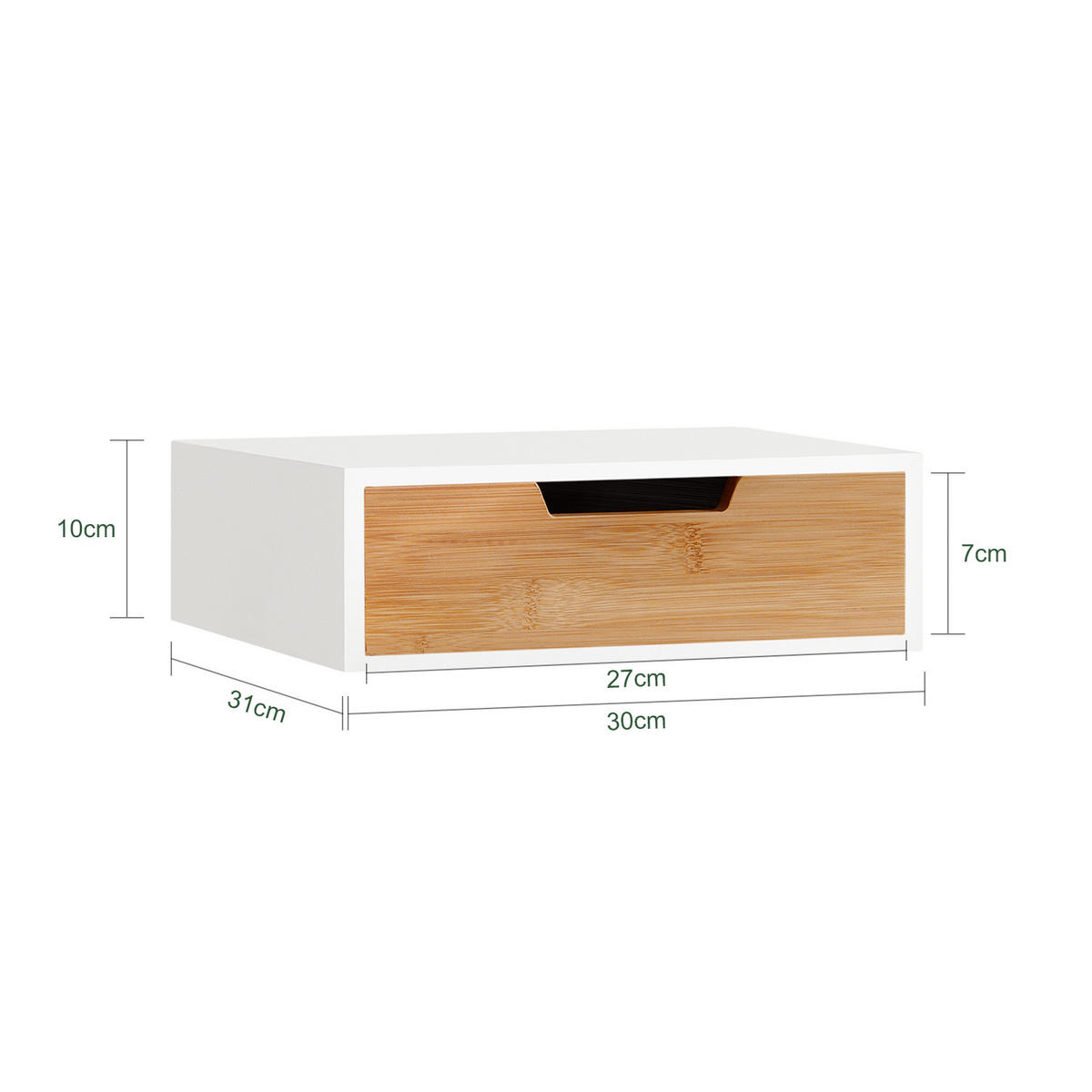 KAFFEE-KAPSELSTÄNDER Weiß-Natur - Naturfarben, Holzwerkstoff (30/9/31cm) - SoBuy