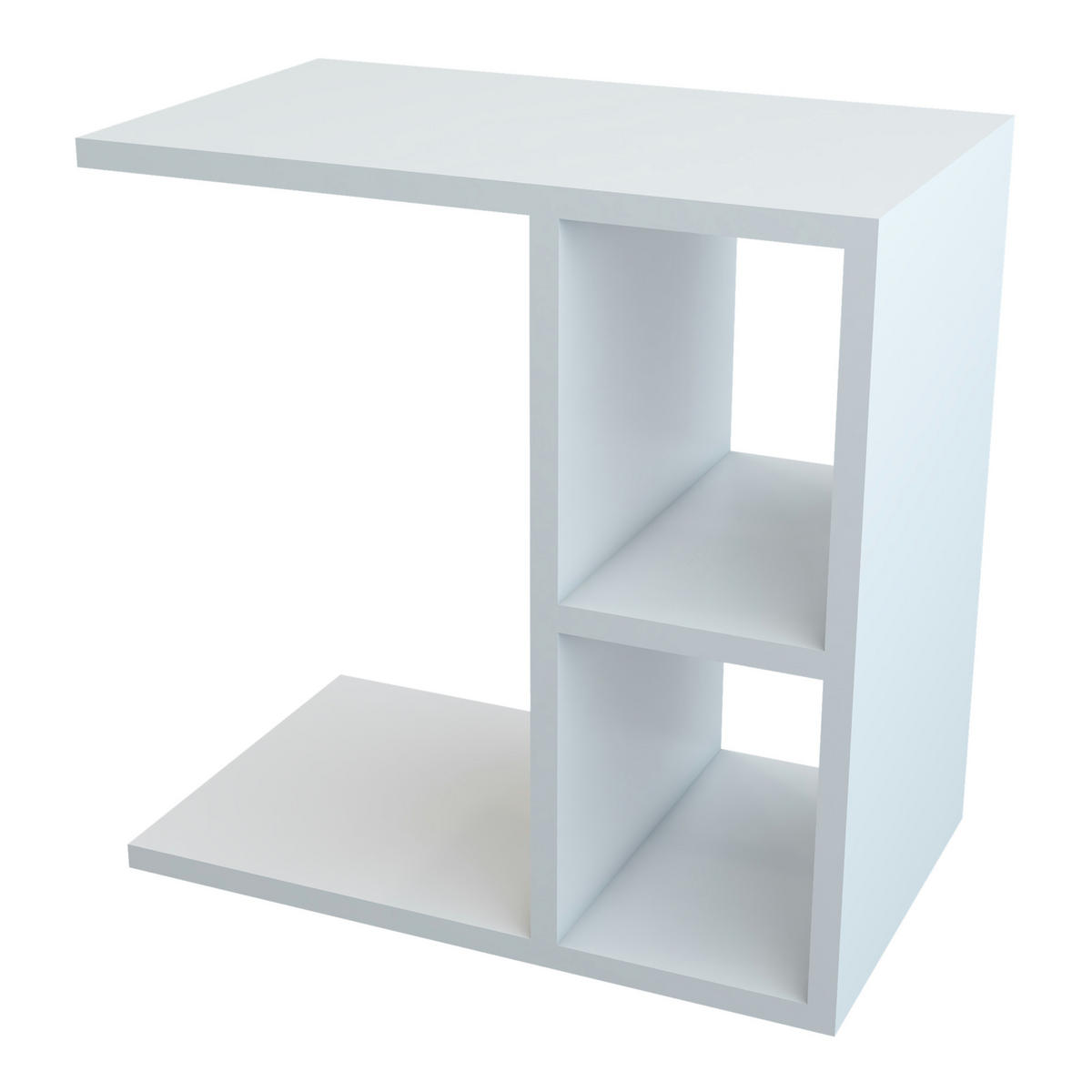 BEISTELLTISCH Ravnsborg - Weiß, Holzwerkstoff (30/50/50cm) - [en.casa]