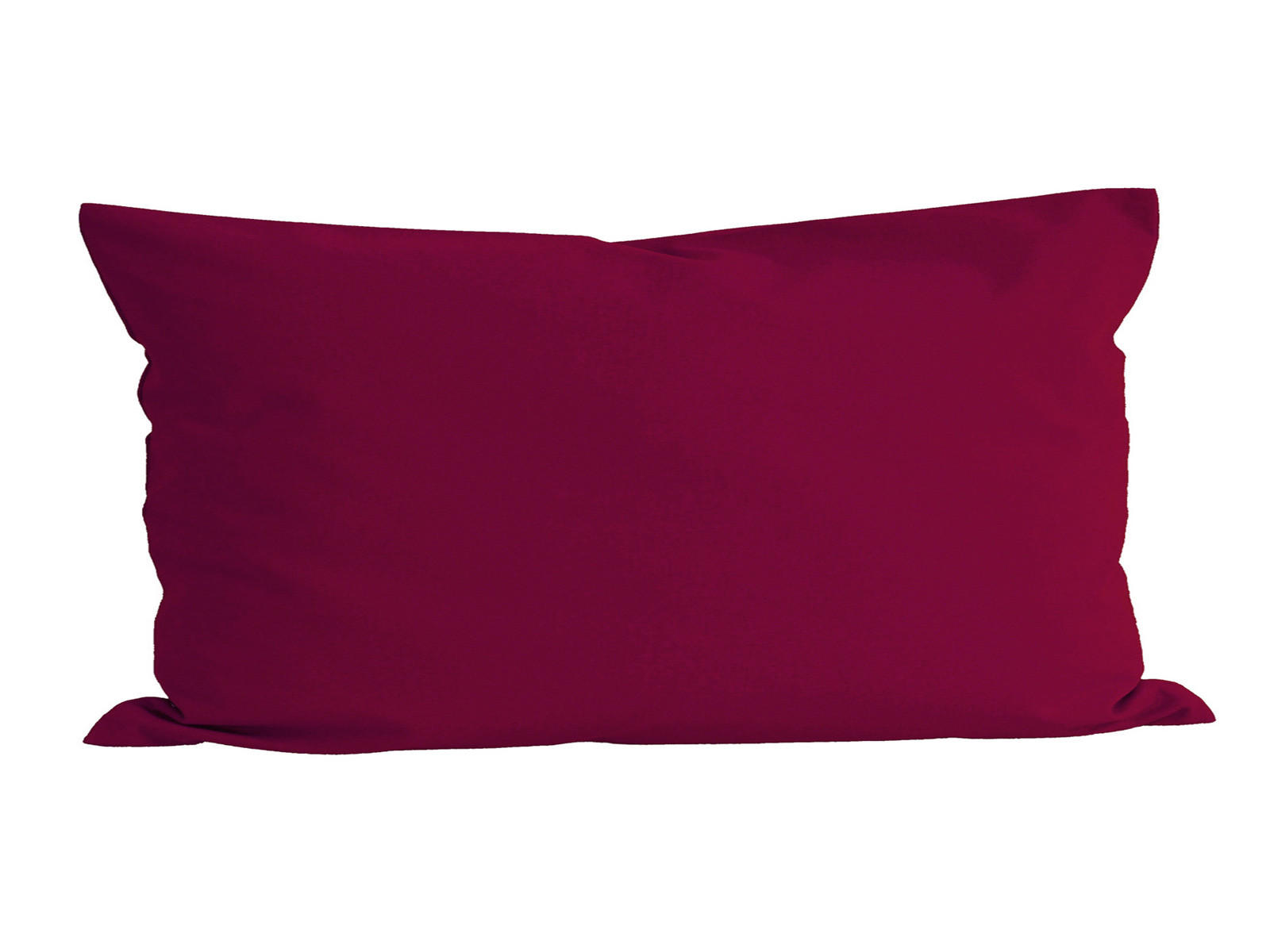 KISSENBEZUG Basic 100% Baumwolle hibiskus 80/40 cm - Beere, Textil (40/80cm) - beties Heimtextil