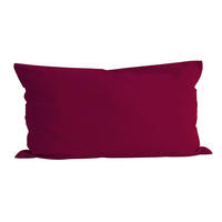 KISSENBEZUG Basic 100% Baumwolle hibiskus 80/40 cm - Beere, Textil (40/80cm) - beties Heimtextil