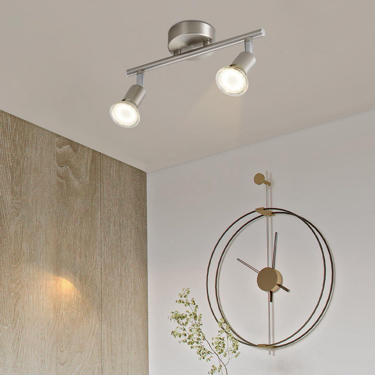 DECKENSTRAHLER Max 21-flammig 25/8/14 cm - Silberfarben, Metall (25/8/14cm) - Nettlife