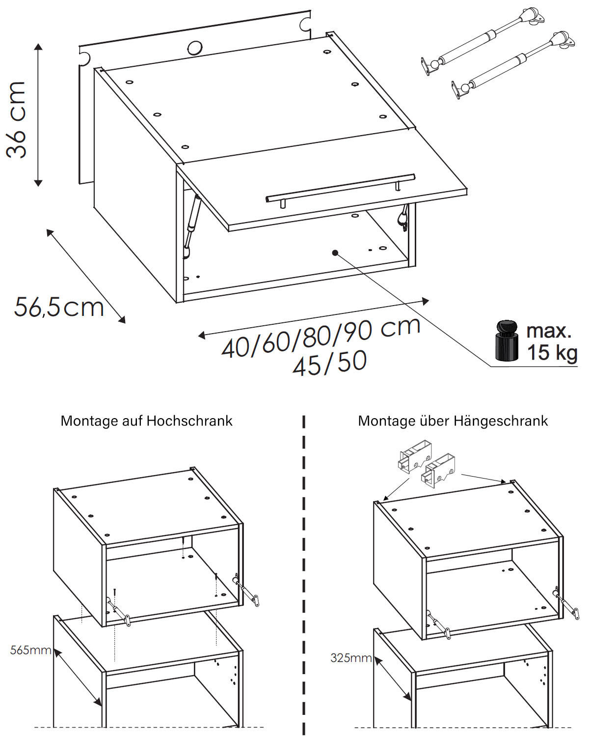 WINKELKÜCHE Avellino schwarz / Acryl graphit matt & Pembroke - schwarz matt, Arbeitsplatte District Dark 301,8 / 231,8 / 243cm 10-teilig - Graphitfarben/Braun, Holzwerkstoff (302/243/232cm) - Feldmann-Wohnen