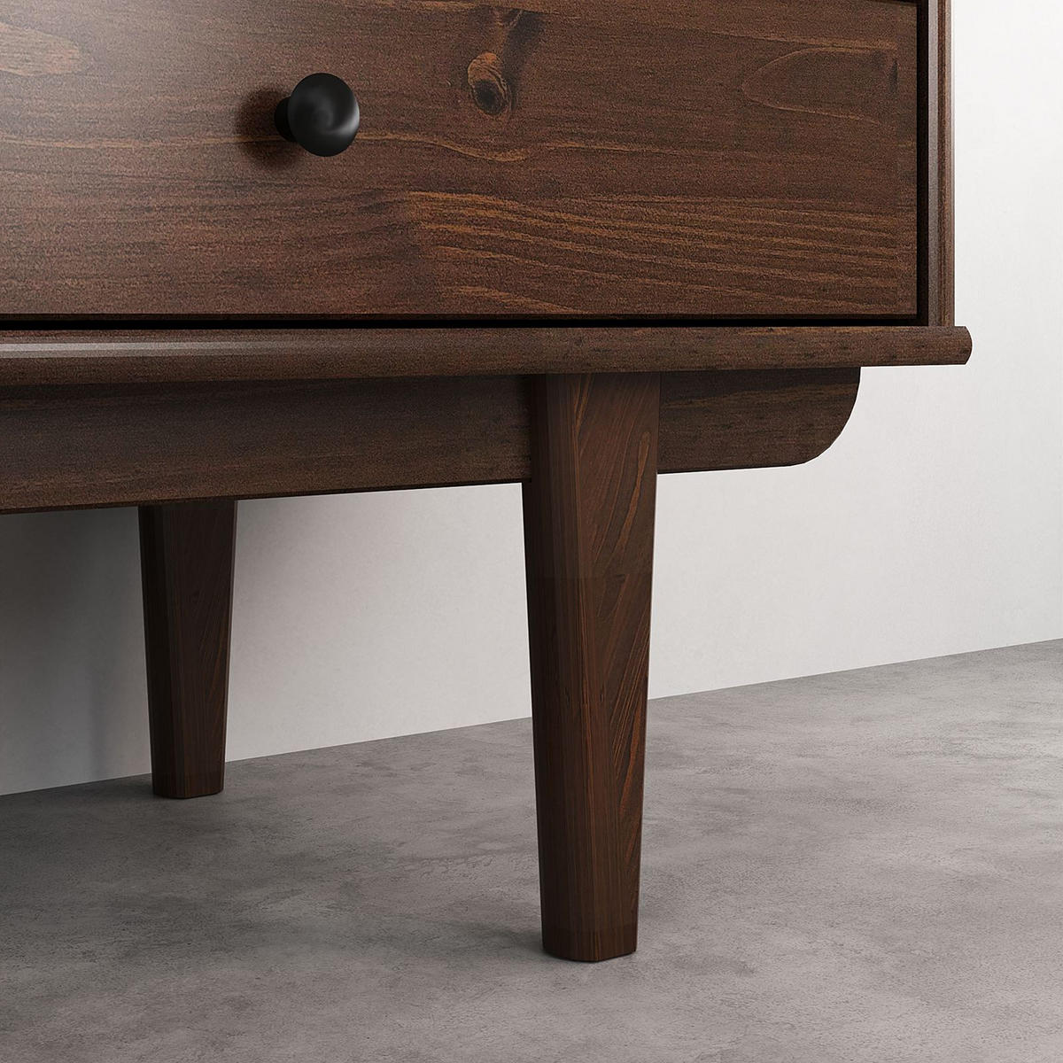 SIDEBOARD SIMONA - Nussbaumfarben, Holz (175/76/41cm) - IDIMEX