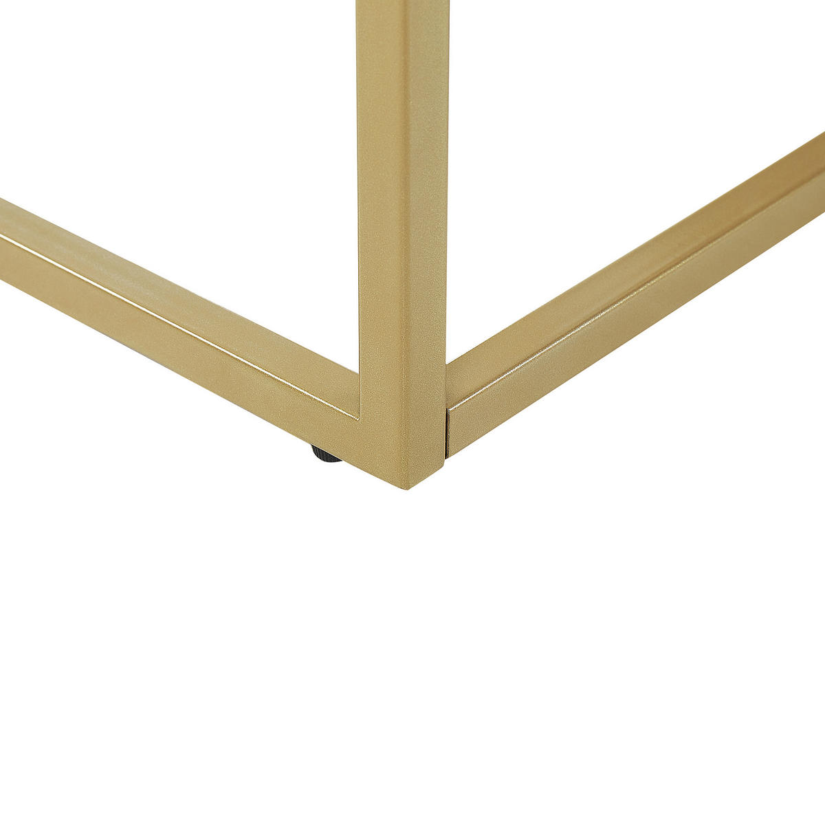 KONFERENČNÍ STOLEK Mramor Look černý/zlatý obdélníkový 60/100 cm Delano - černá/zlatá, kompozitní dřevo (100/60/45cm) - Beliani