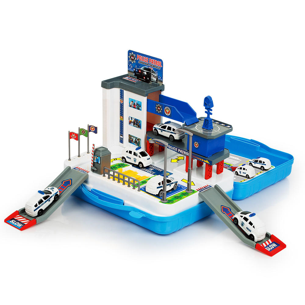 PARKHAUS Polizei Spielzeug für Kinder - Multicolor, Kunststoff (25/8/28cm) - KRUMAD