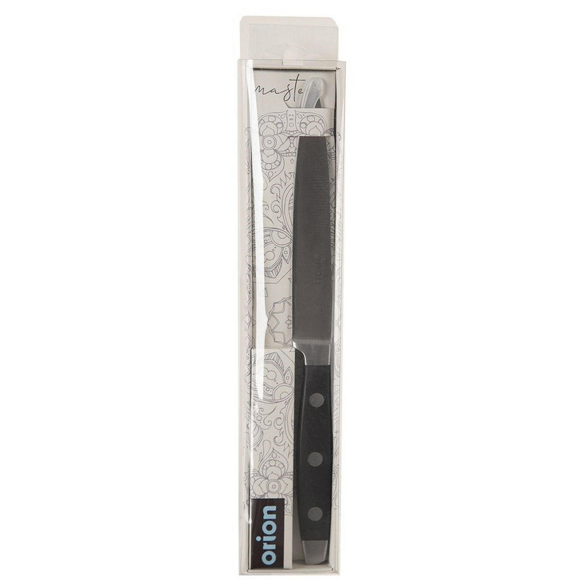 KÜCHENMESSER MASTER Schwarz Silber - Schwarz, Metall (23.5cm) - Orion 