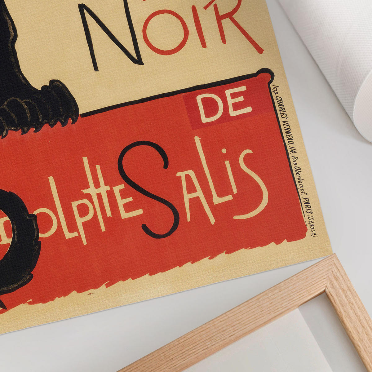 POSTER - 29x42 cm - Théophile Steinlen - Tournée du Chat Noir - Schwarz, Textil (29/42/0.1cm) - TULUP