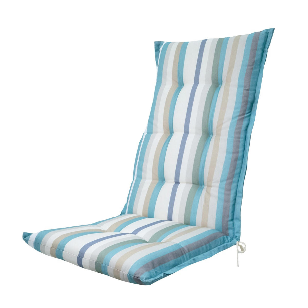 GARTENSTUHLKISSEN Righe 123/50 cm 4er-Set - Hellblau, Textil (50/7/123cm) - Madison