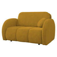 SCHLAFSOFA Viva Comfy II - Gelb/Schwarz, Holz/Textil (132/85/103cm) - MIRJAN24