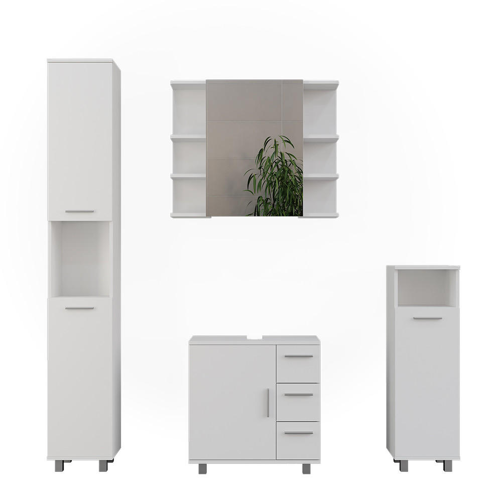 KOUPELNOVÝ NÁBYTEK Ilias Bílá - bílá, kompozitní dřevo (60.2/60.8/33cm) - Vicco