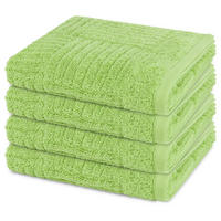 HANDTUCH Carre 4er-Set - Grün, Textil (50/100cm) - Ross