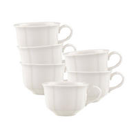 TEETASSEN Manoir weiß 130 ml 6er Set - Weiß, Keramik (0.13L) - Villeroy & Boch