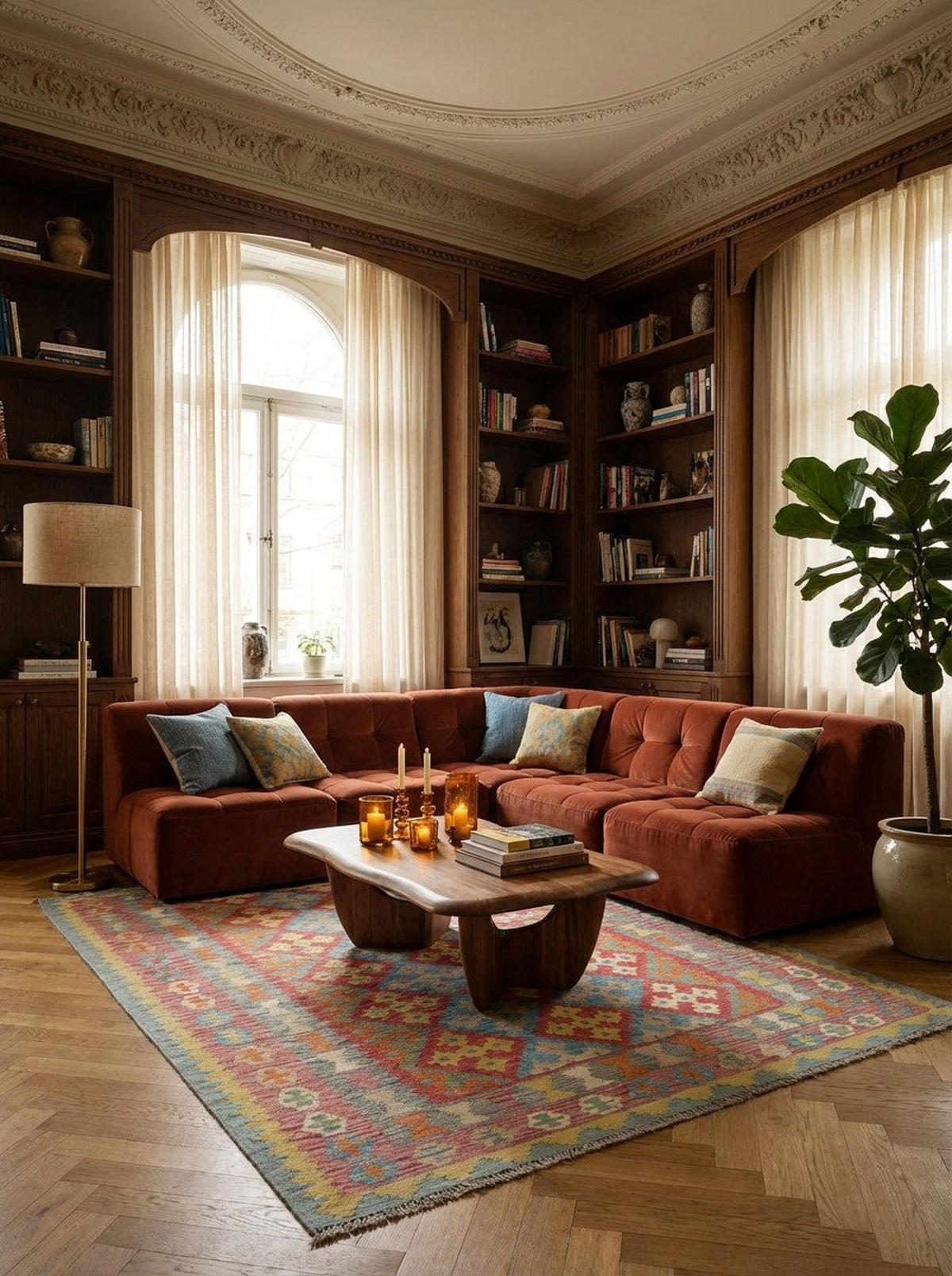 HANDWEBTEPPICH Kelim Gashgai Rot 259/178 cm - Rot, Textil (178/259cm) - Looma