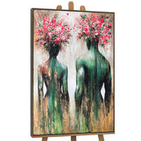 GEMÄLDE Blüte der Seelen Schattenfugenrahmen Grau 120x80 cm - Grau, Holz (120/80cm) - YS-art gallery