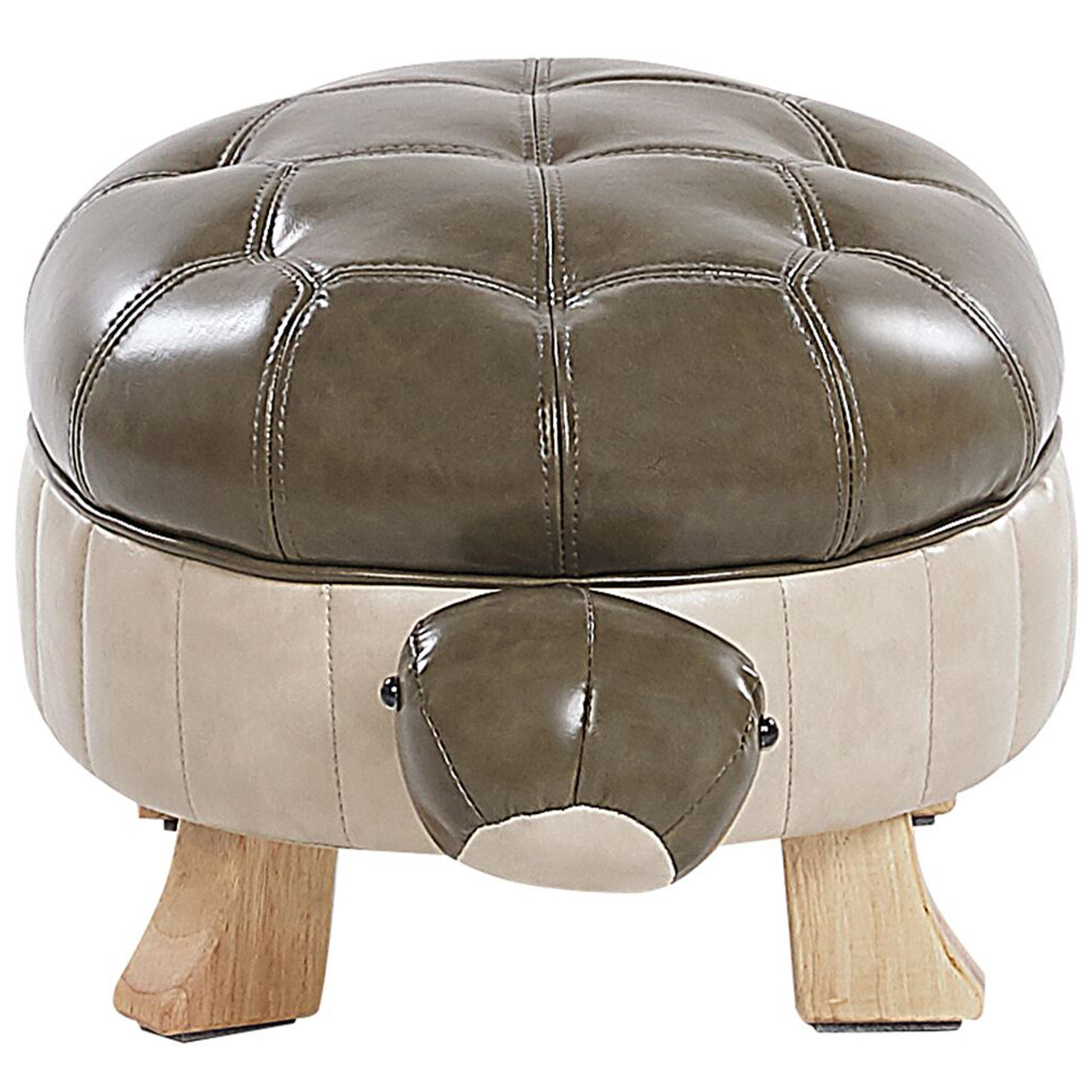 TIERHOCKER Turtle 43/73/26 cm - Grün, Kunststoff/Textil (73/26/43cm) - Beliani