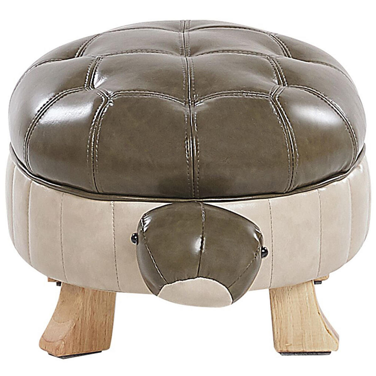 TIERHOCKER Turtle 43/73/26 cm - Grün, Kunststoff/Textil (73/26/43cm) - Beliani
