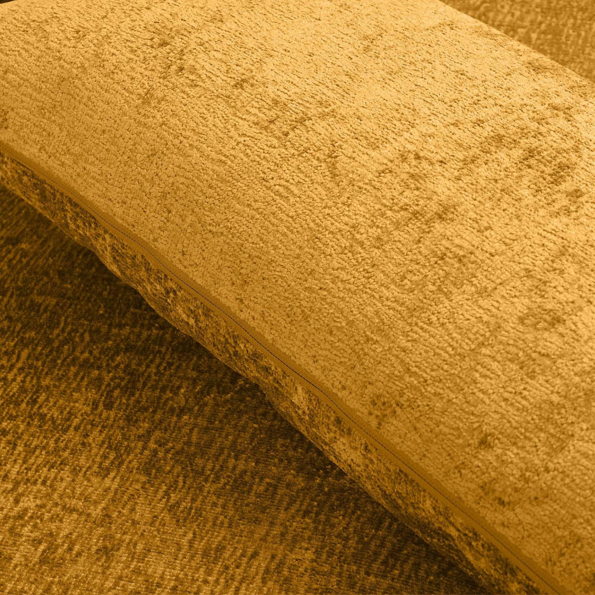 ECKSOFA RECHTS IMPERA Modern 4/5 Sitzer, Senfgelb - Currygelb, Textil (314/224cm) - KONSIMO®