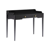 KONSOLENSCHREIBTISCH mit 1 Schublade - MDF - Schwarz matt - RENEVI - Schwarz, Holz (110/60/85cm) - Pascal Morabito