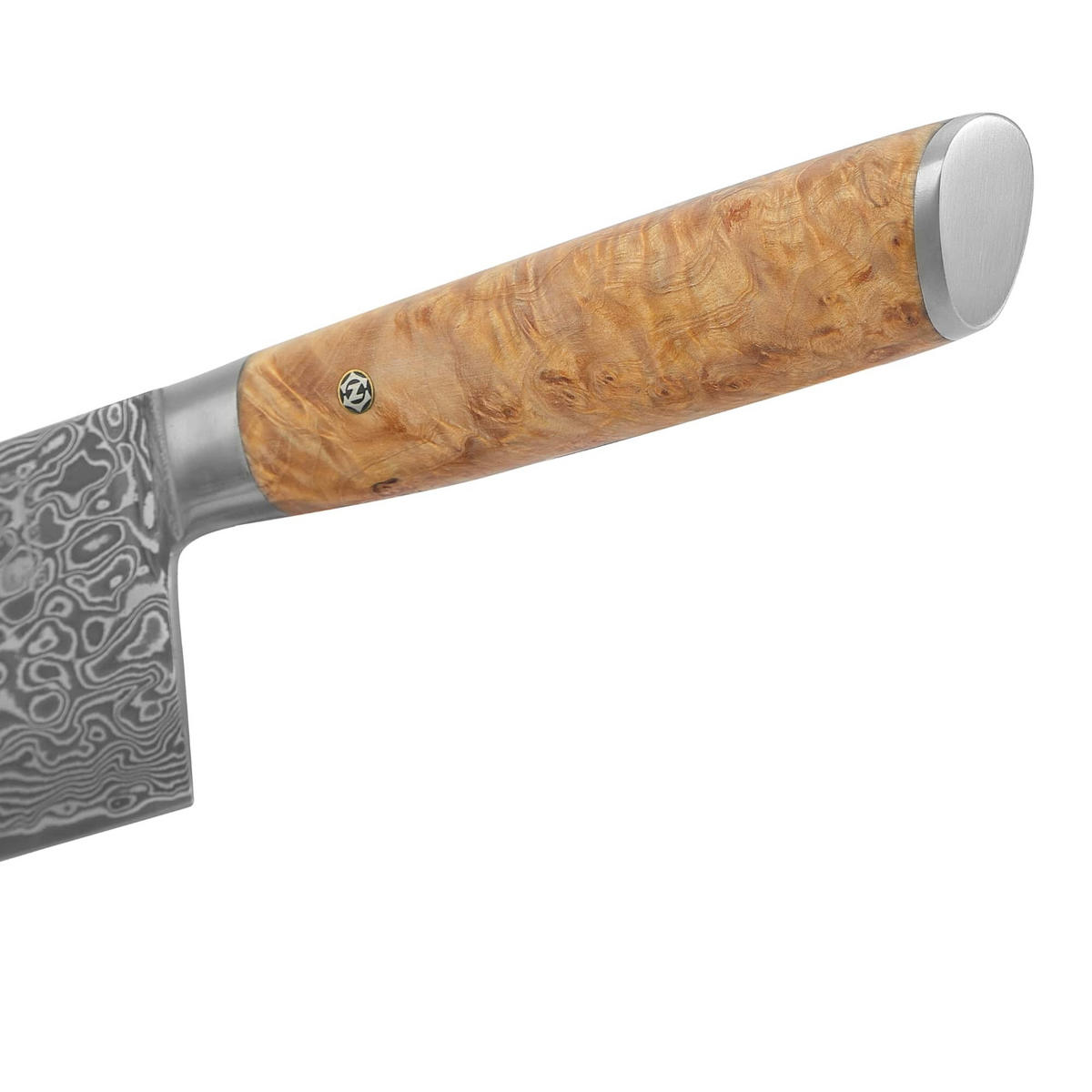 CHEFMESSER 16 cm - Birkefarben, Holz/Metall (23cm) - Zayiko