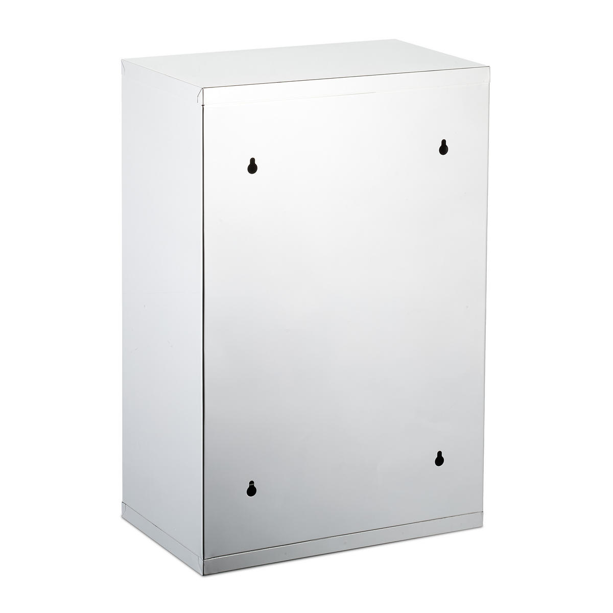 MEDIZINSCHRANK - Silberfarben, Metall (30/45/18cm) - Relaxdays