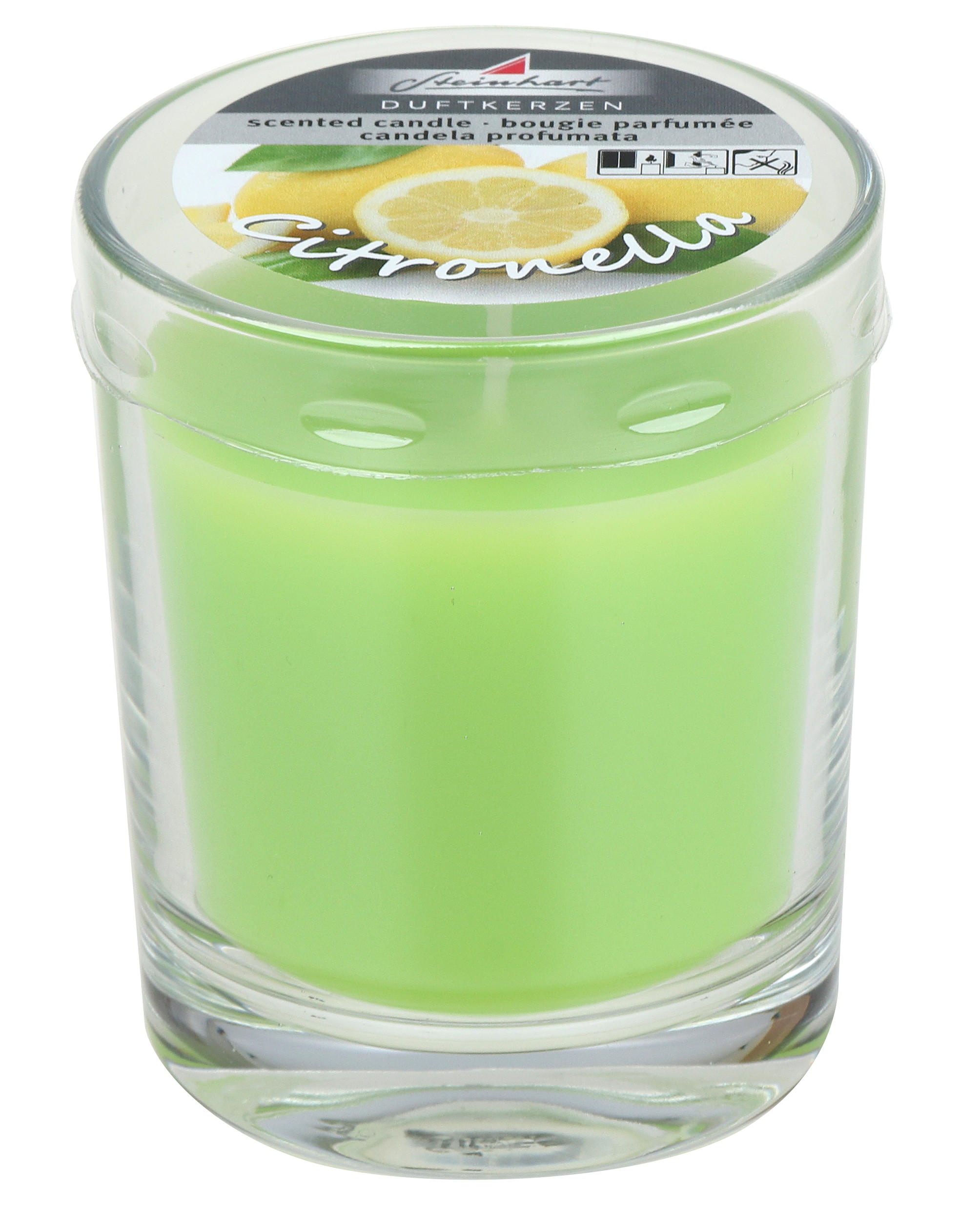 CITRONELLA-KERZE im Glas Limette 79/65 mm - Limette, Paraffin (7.9cm) - Steinhart Kerzen