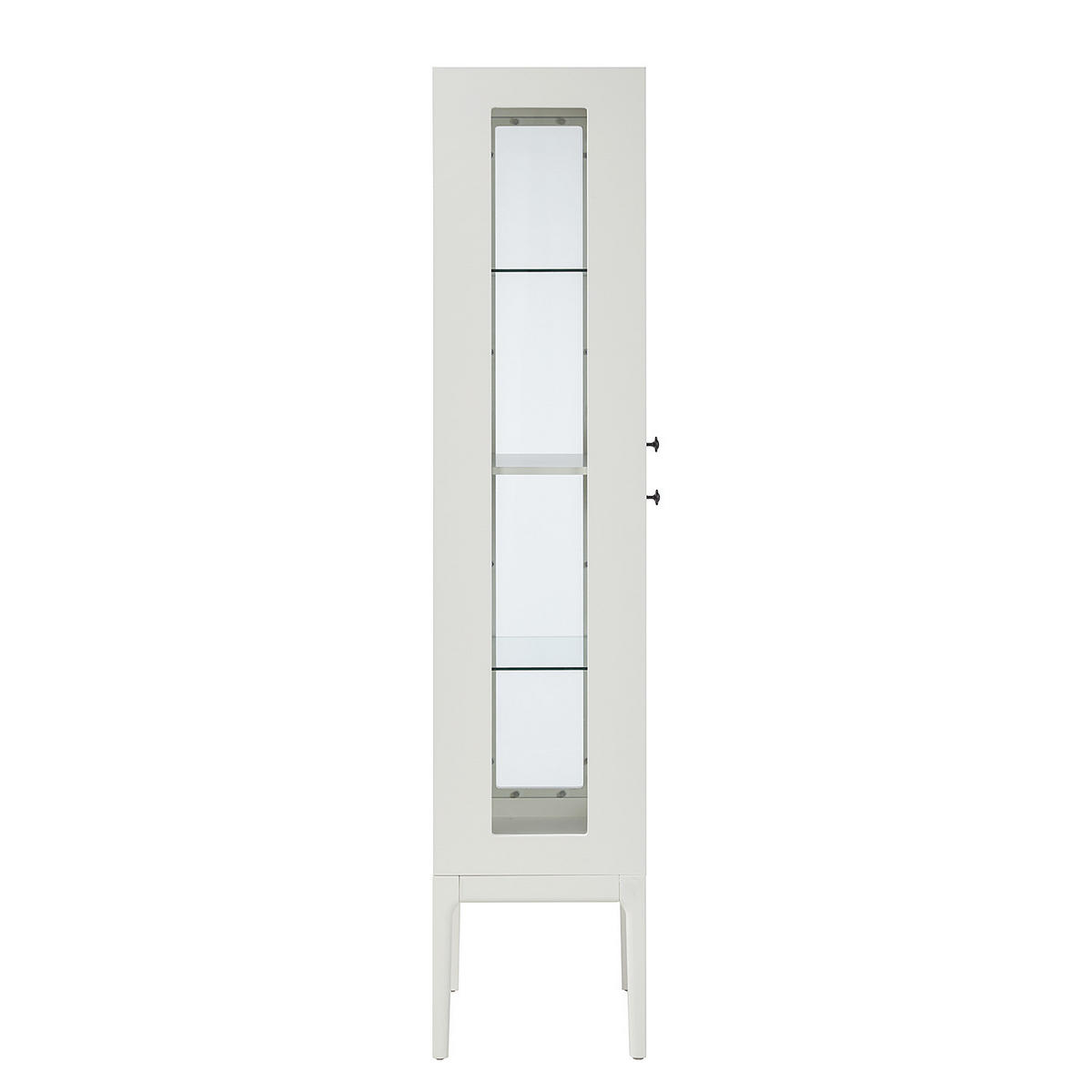 VITRINENSCHRANK - Weiß - Weiß, Holz/Holzwerkstoff (55/190/40cm) - home24