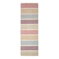 TEPPICHLÄUFER Chenille gestreift 66/200 cm - Multicolor, Textil (66/200cm) - Homescapes