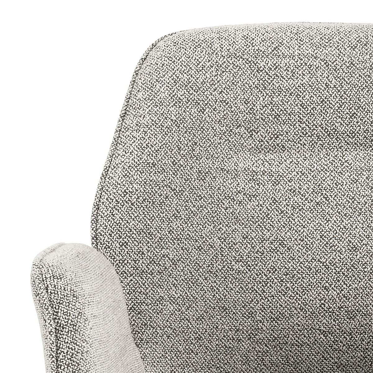 ARMLEHNENSTUHL - Drehbar - Schwarz/Grau, Textil/Metall (62/90/61cm) - home24