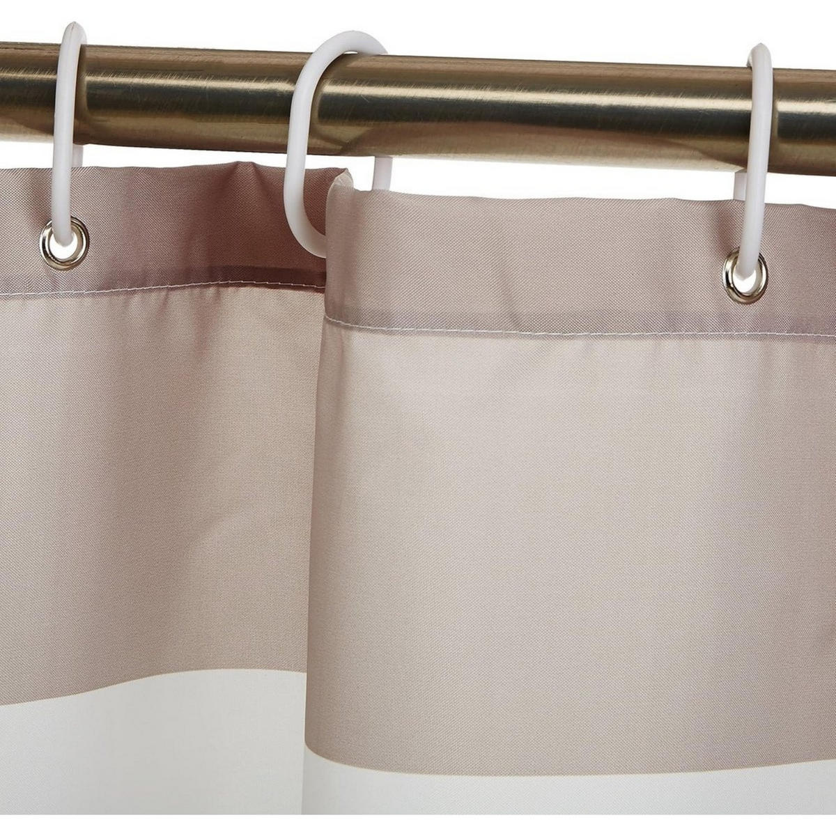 DUSCHVORHANG Bunt gestreift Polyester 183 x 183 cm schimmelresistent wasserdicht 12 Haken - Multicolor, Textil (183/183cm) - MCBOSON