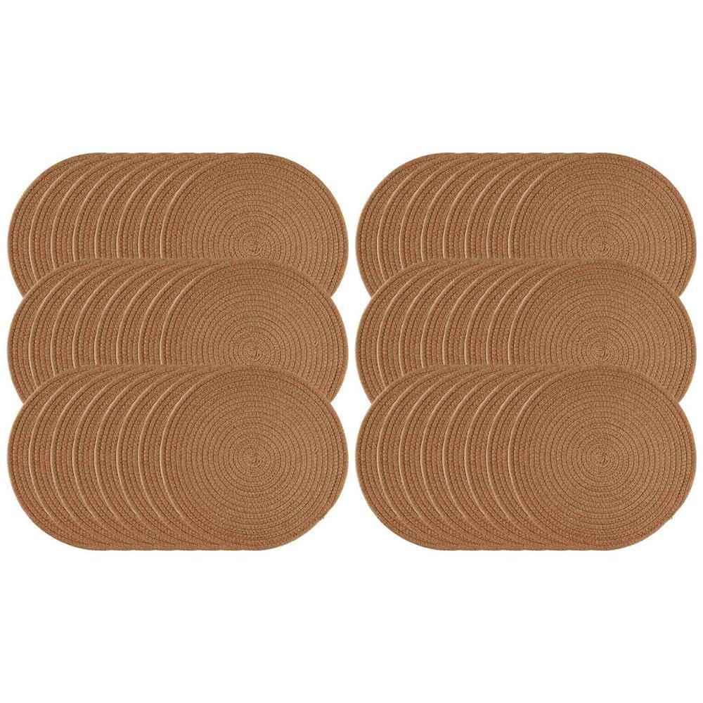 PLATZMATTEN Tavolo Braun ø 35 cm 48er Set - Braun, Textil (35cm) - Ritzenhoff Breker