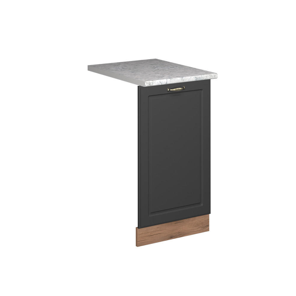 DISKMASKINENS FRONTPANEL Fame-Line Antracit guld 45 cm , AP Marble Antracit, Honungsek 81.8/45/60 cm