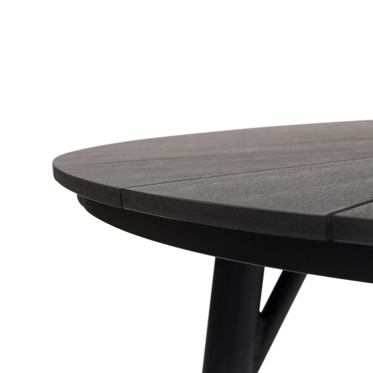 GARTENTISCH AGAPE - Schwarz, Metall (120/120/75cm) - IDIMEX