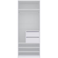 OFFENER-KLEIDERSCHRANK TRES 14B Weiß 80/206/51 cm - Weiß, Holzwerkstoff (80/206/51cm) - Marmex Möbel