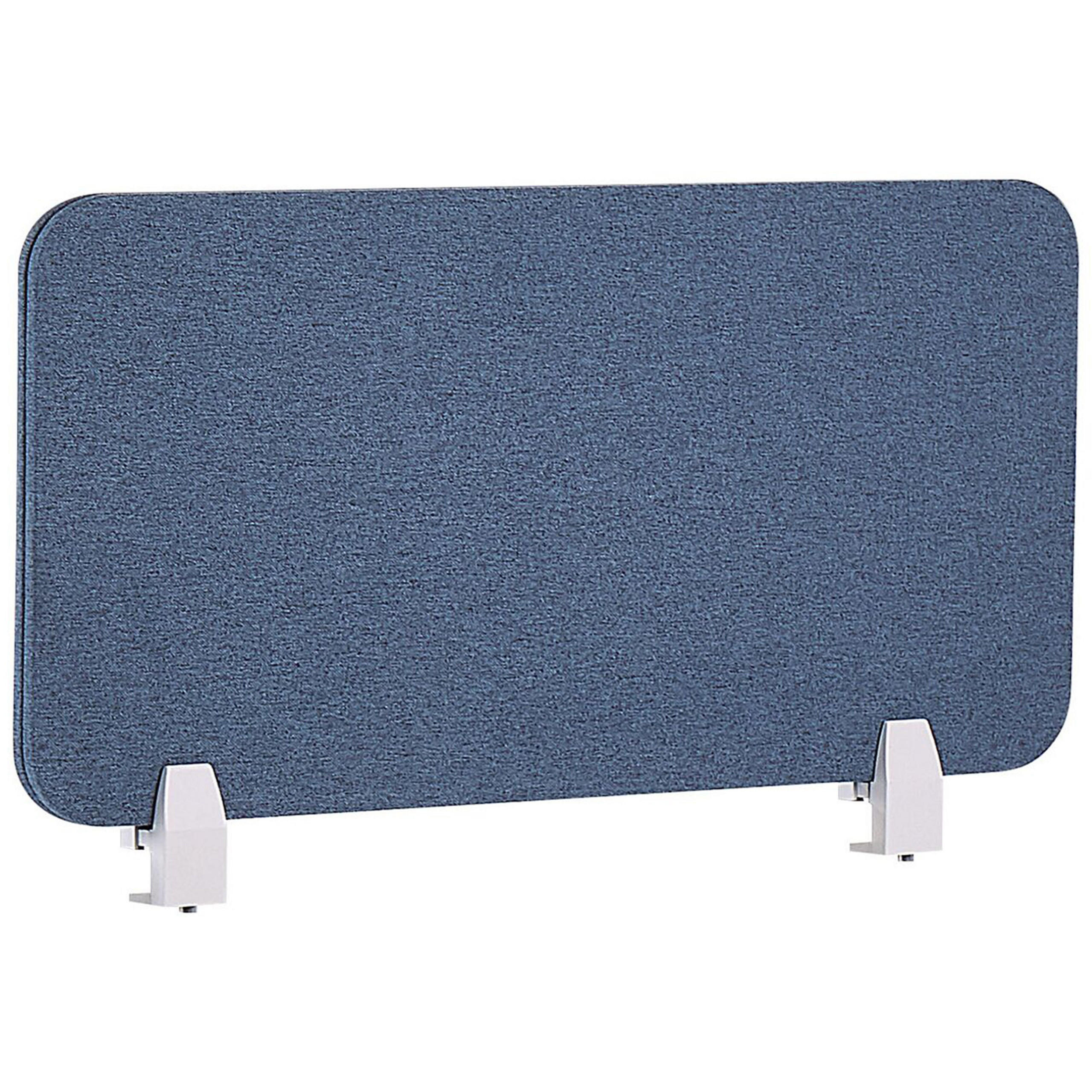 SCHREIBTISCHTRENNWAND 80 x 40 cm Blau Wally - Blau, Textil (80/40/2cm) - Beliani