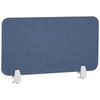 SCHREIBTISCHTRENNWAND 80 x 40 cm Blau Wally - Blau, Textil (80/40/2cm) - Beliani