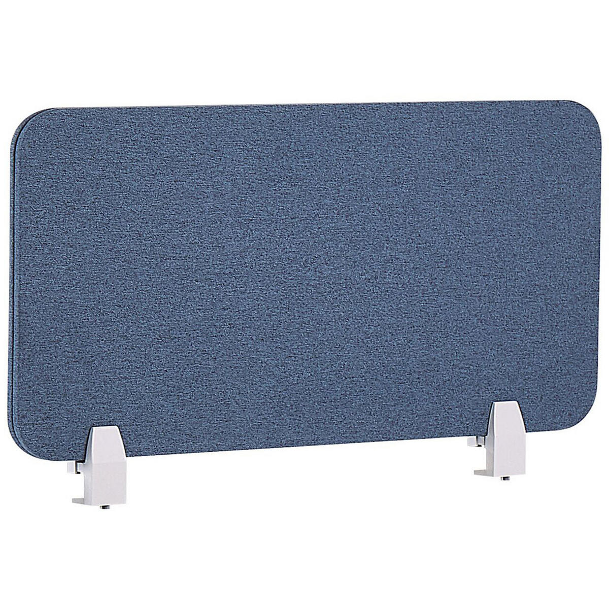 SCHREIBTISCHTRENNWAND 80 x 40 cm Blau Wally - Blau, Textil (80/40/2cm) - Beliani