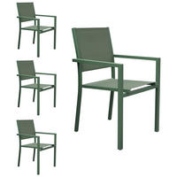 STÜHLE Salbeigrün 4er-Set - Grün, Kunststoff (57/89.5/56.5cm) - Happy Garden