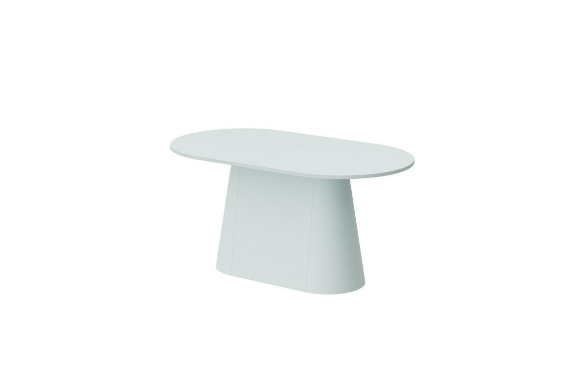 ESSTISCH oval Mintgrün matt ausziehbar 160-206 cm - Mintgrün, Holzwerkstoff (89/160/75cm) - designimpex