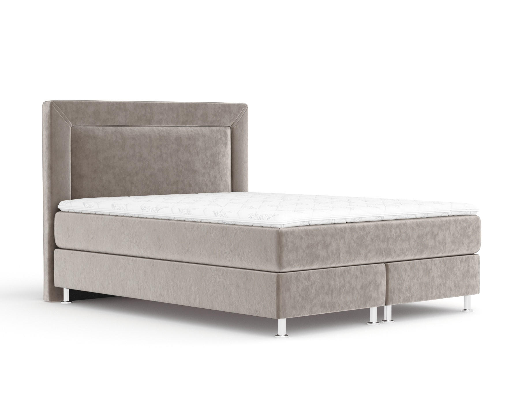 Maison de Reve Boxspringbett Taupe 180x200 cm