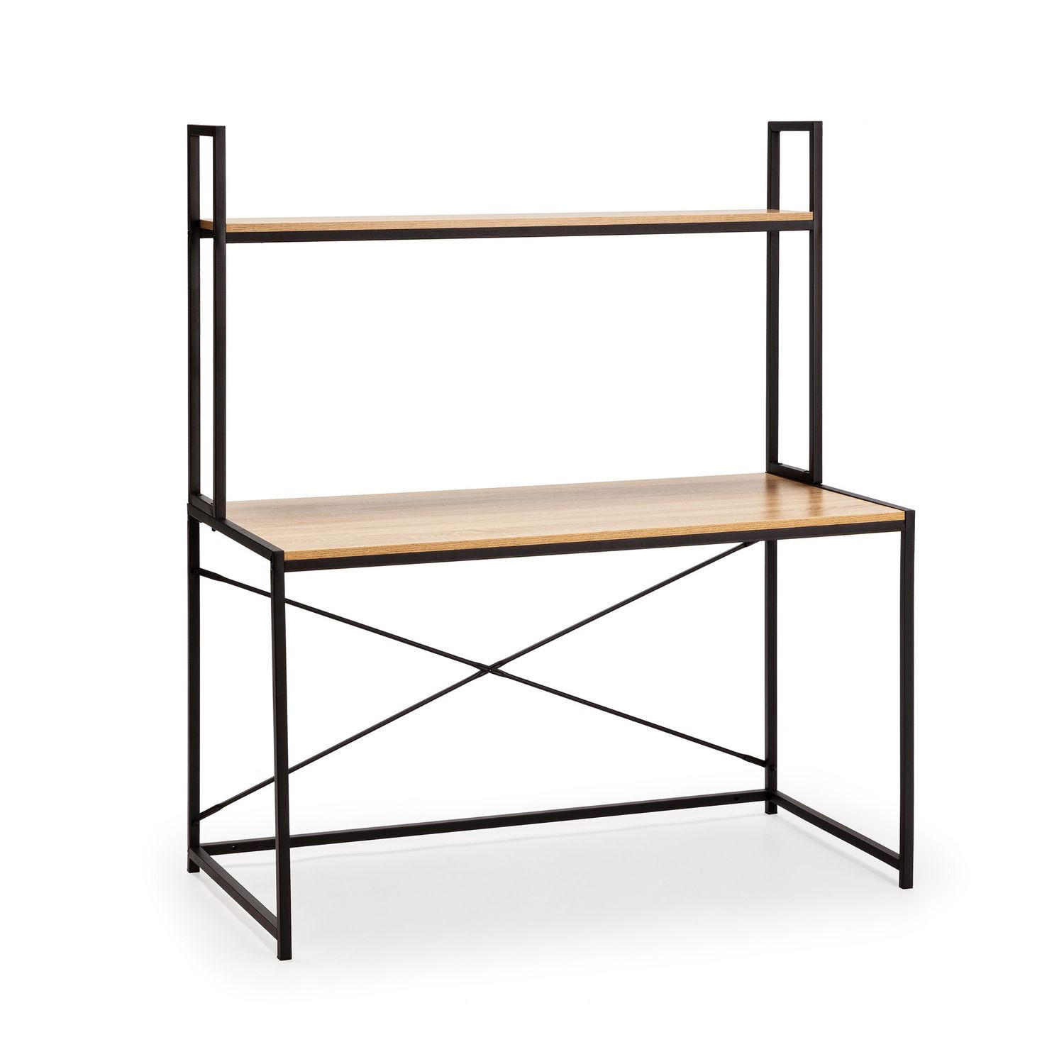 SCHREIBTISCH 120/60/138 Carmen schwarz - Schwarz, Holzwerkstoff (60/120/138cm) - VS Venta-stock