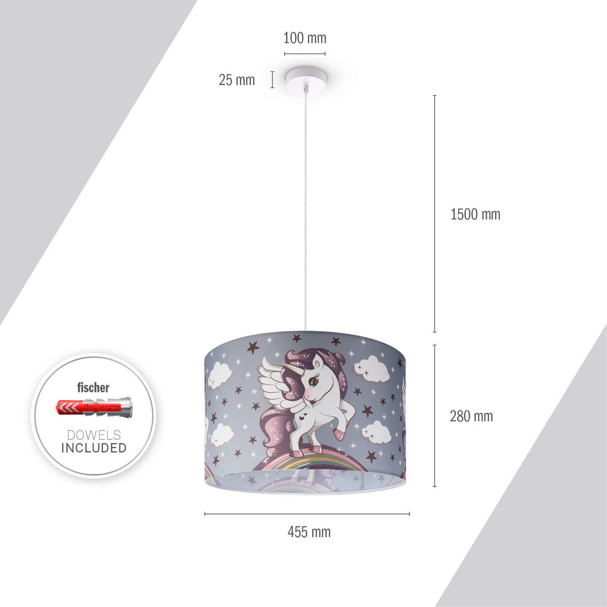 PENDELLEUCHTE Hugo Pd1 Cos 213 - Weiß, Metall (45.5/45.5/27cm) - Paco Home