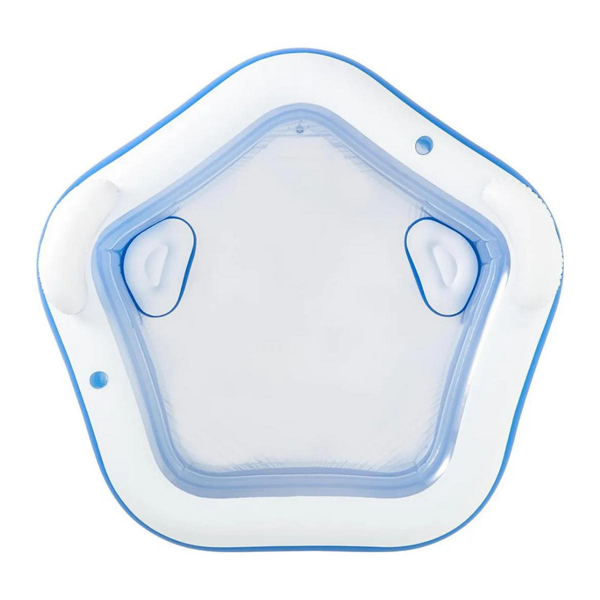 POOL Blau Rechteckig 213 x 206 x 69 cm Familienpool Aufblasbar Mit Kopfstützen - Blau, Kunststoff (206/69/213cm) - Bestway