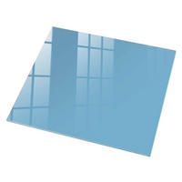 GLASPLATTE 80x60 cm – Blaue Farbe - Dunkelblau, Glas (0.4/80/60cm) - ArtPrintCave