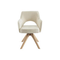 STUHL - 57 cm x 61.5 cm - Stoff - Cremefarben KONYA - Creme, Textil (57/79.5/61.5cm) - Vente-Unique