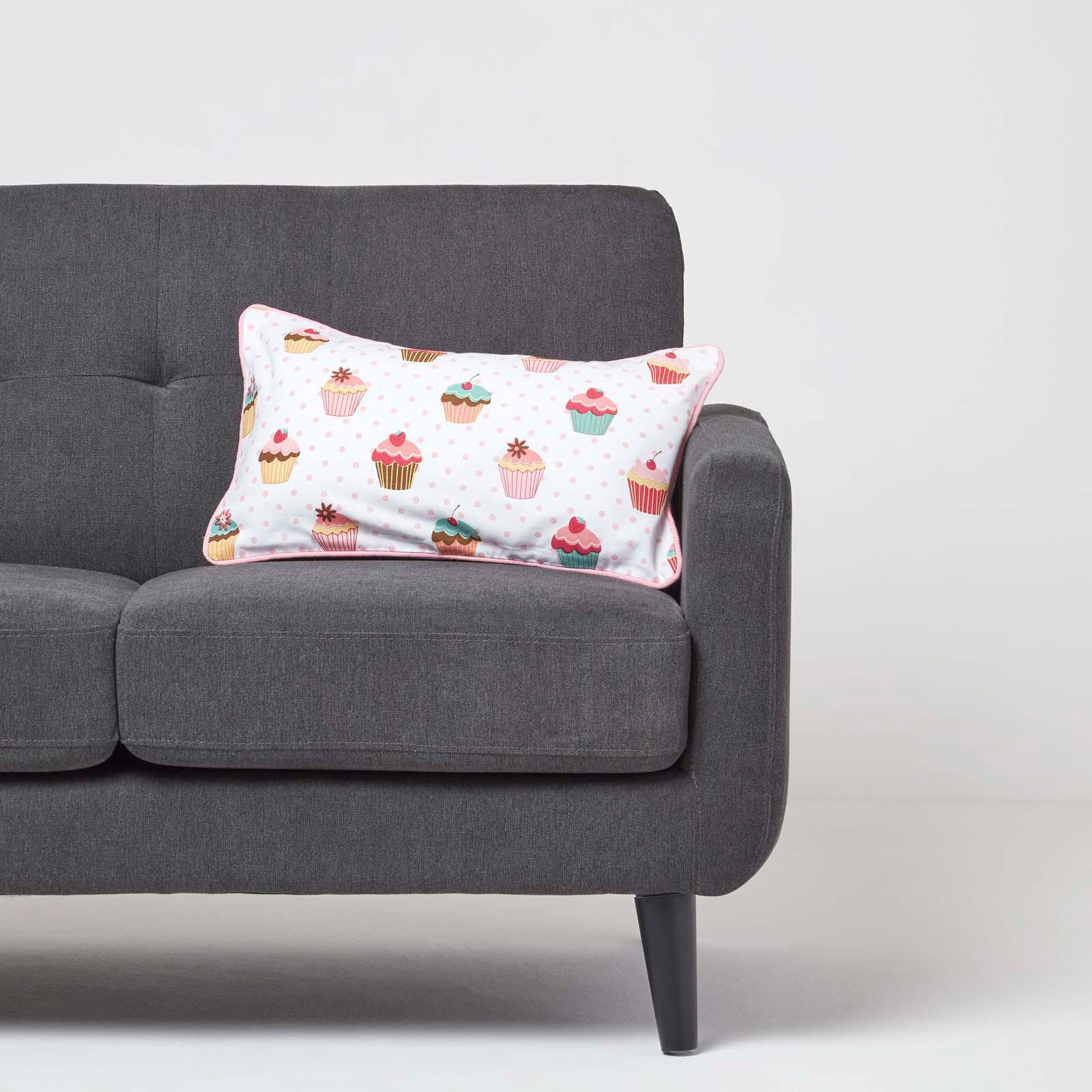 KISSENHÜLLE Cupcakes 30/50 cm - Multicolor, Textil (30/50cm) - Homescapes