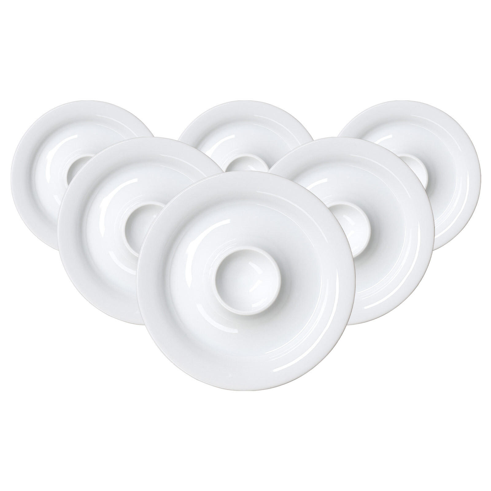 EIERTELLER Bianco weiß ø 14,5 cm 6er Set - Weiß, Keramik (14.5/2/14.5cm) - Ritzenhoff Breker