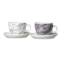 CAPPUCCINO-GESCHIRR Cornello bunt 4er Set - Multicolor, Keramik (0.18L) - Ritzenhoff Breker