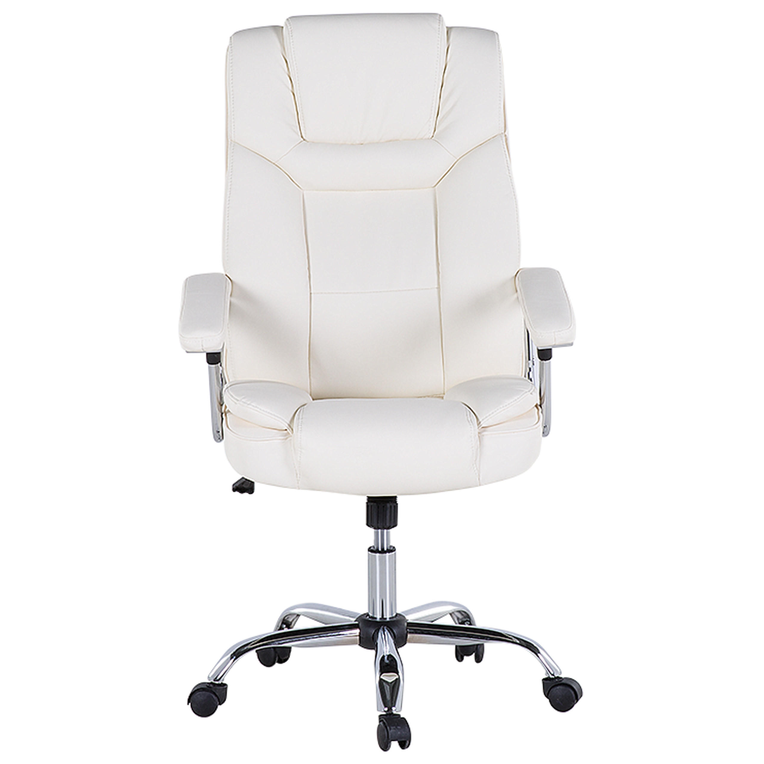 BÜROSTUHL Kunstleder Beige Advance - Beige, Kunststoff/Textil (66/100/66cm) - Beliani