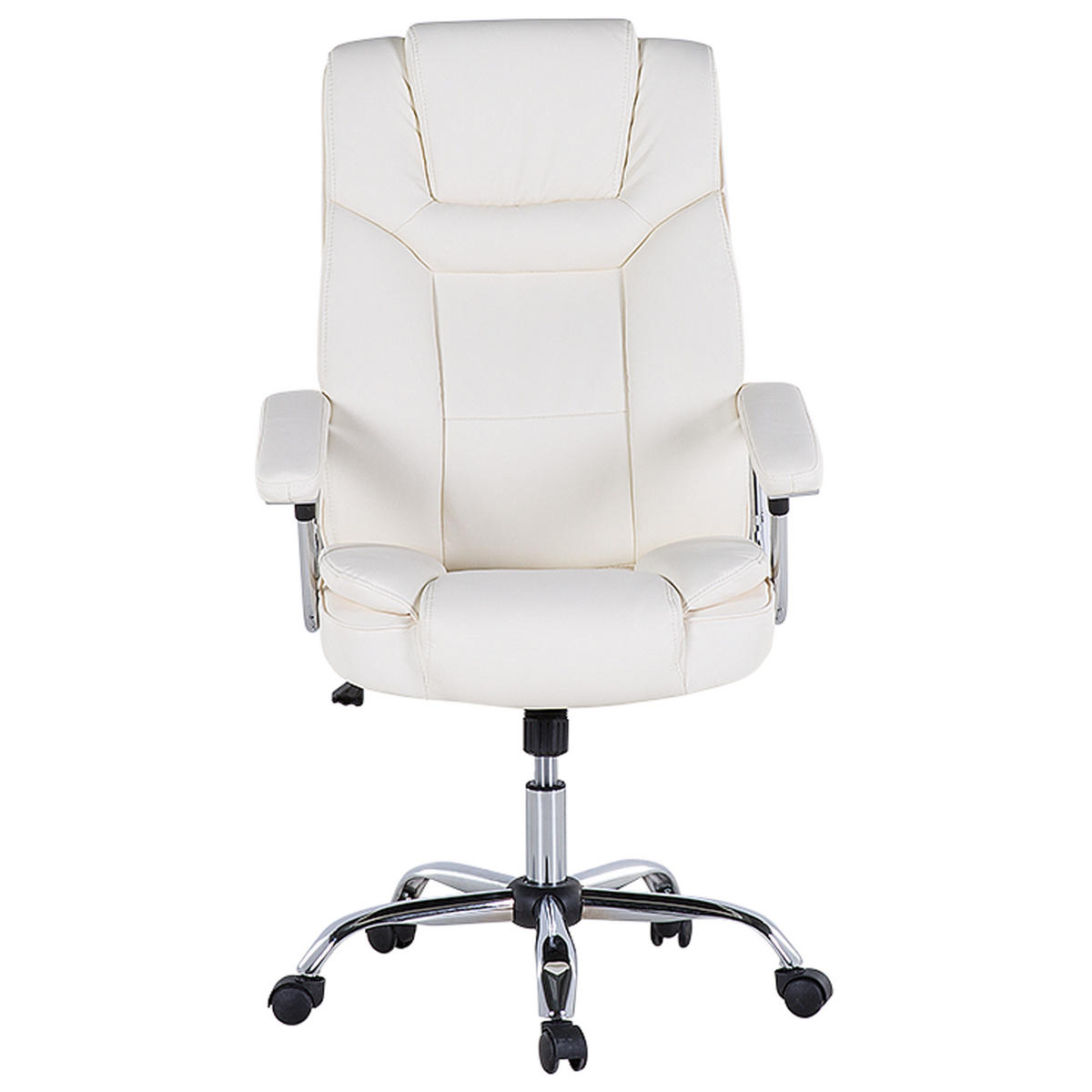 BÜROSTUHL Kunstleder Beige Advance - Beige, Kunststoff/Textil (66/100/66cm) - Beliani