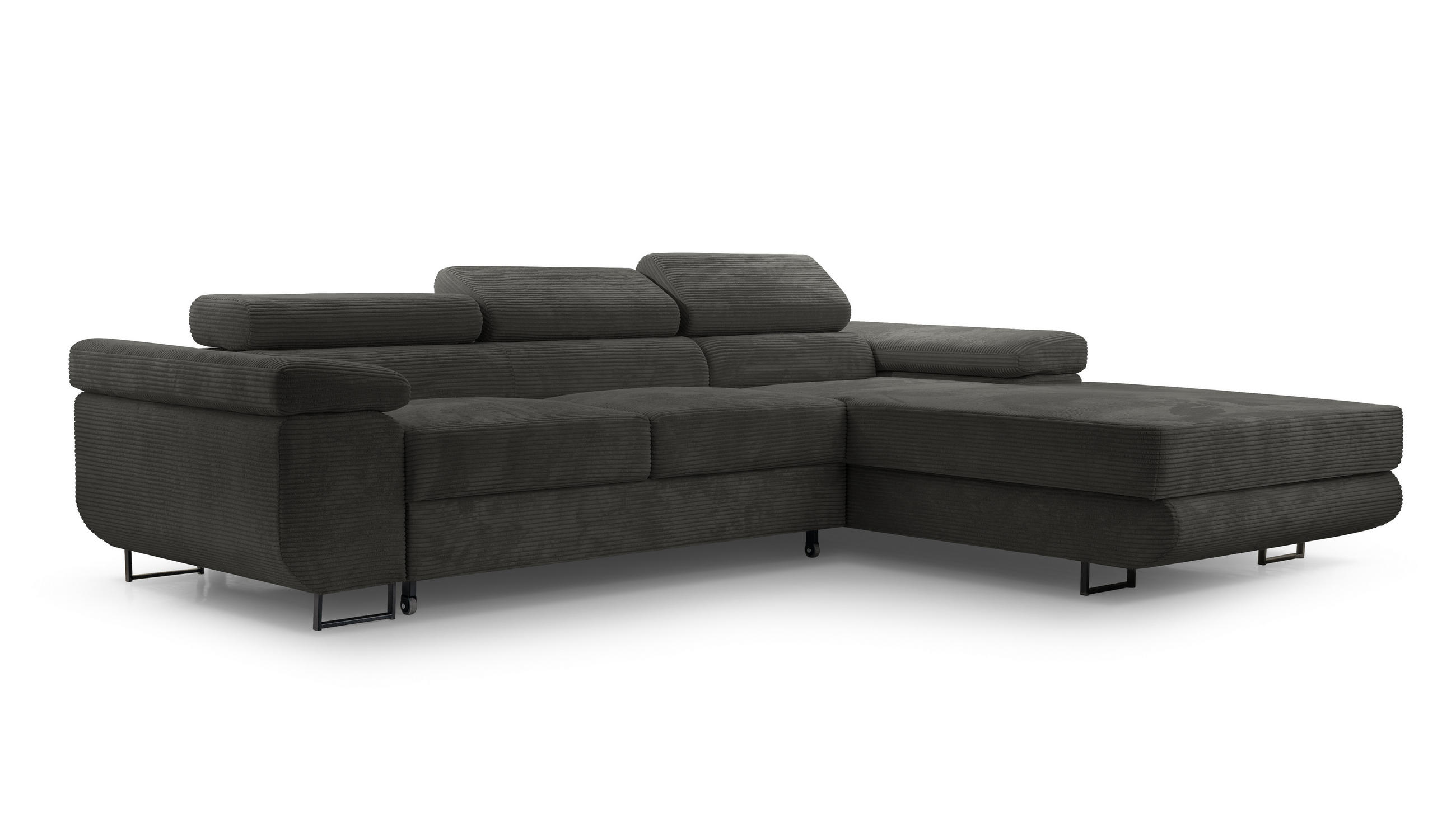 Masseno Ecksofa Grau 280x203 cm